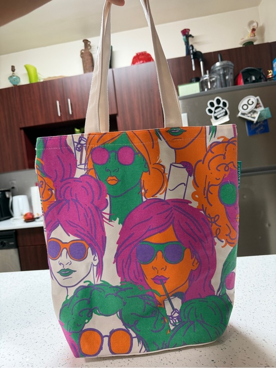 Handbags - Pop art canvas tote bag boho chic style